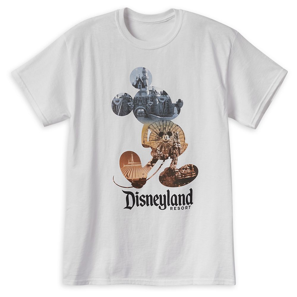 Mickey Mouse Photo Collage T-Shirt for Adults – Disneyland