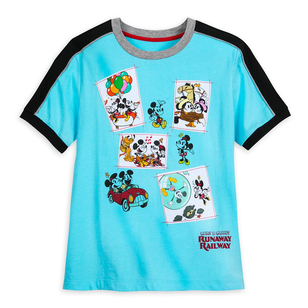 Mickey and Minnie Mouse Runaway Railway Fashion T-Shirt for Women