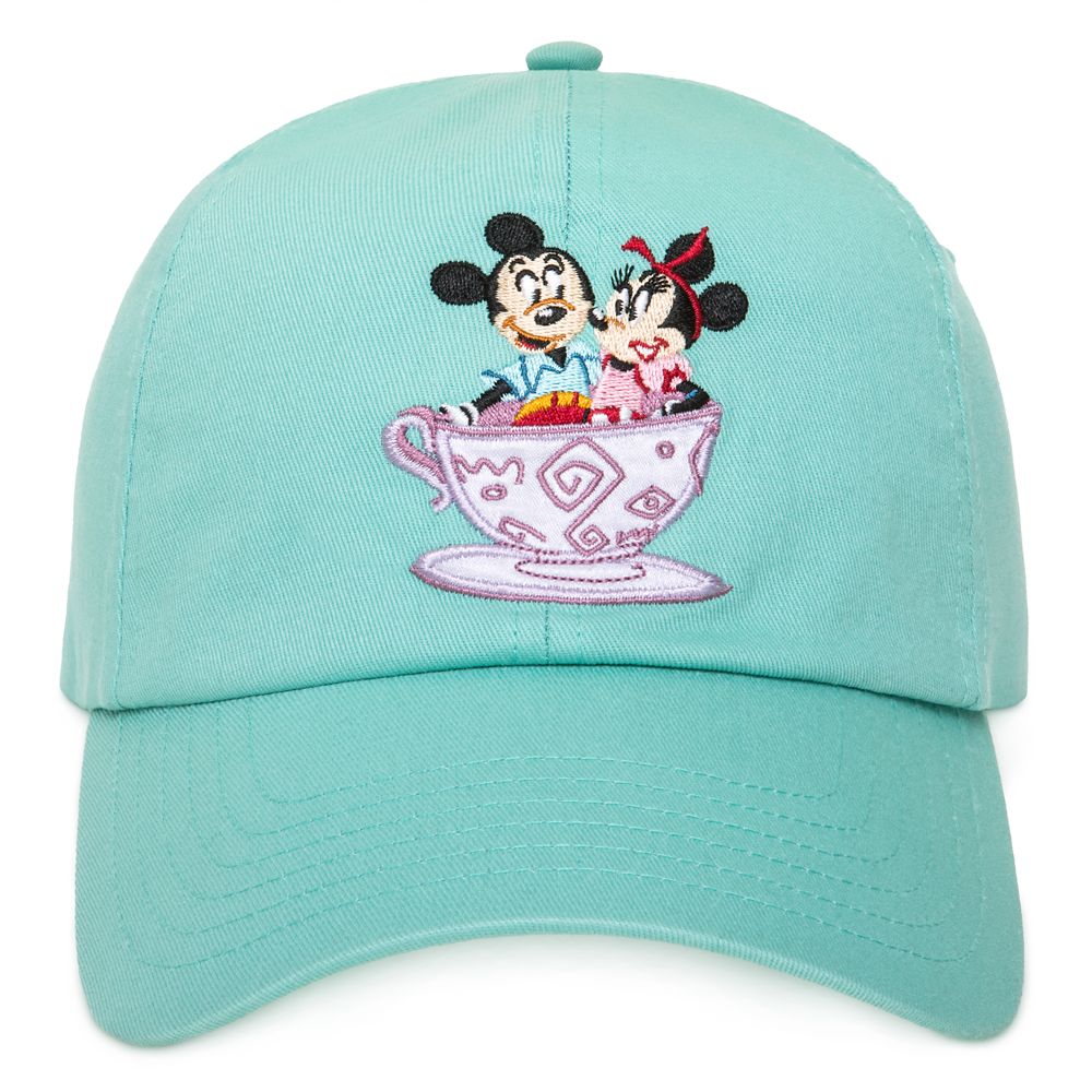 Mickey and Minnie Mouse Park Life Baseball Cap for Adults – Mad Tea Party – Walt Disney World