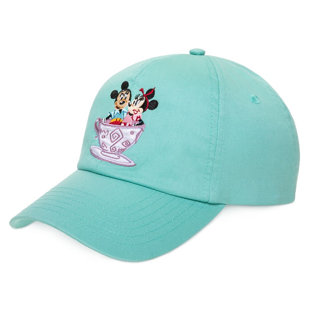 Mickey and Minnie Mouse Park Life Baseball Cap for Adults – Mad Tea Party – Walt Disney World