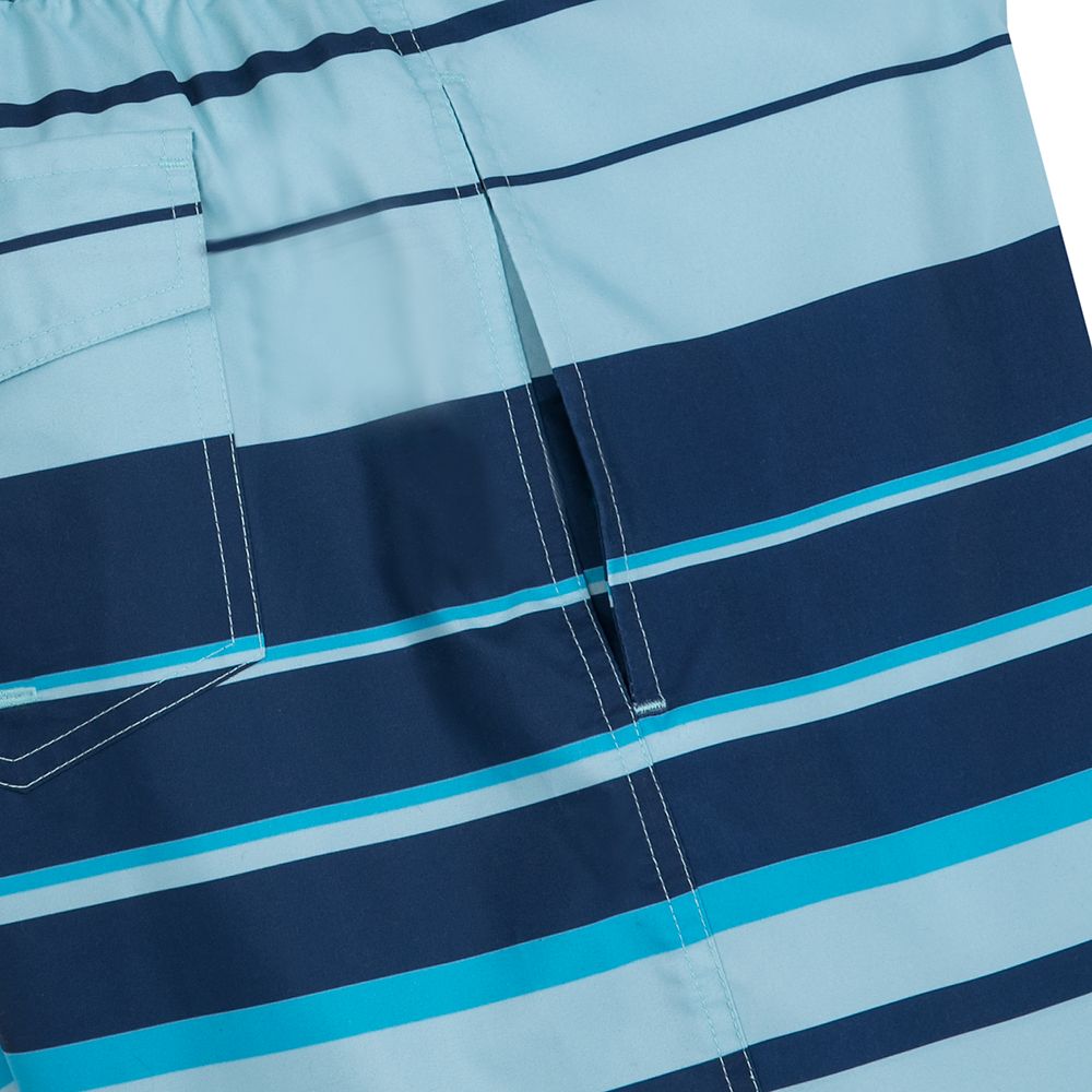 Mickey Mouse Striped Swim Trunks for Men