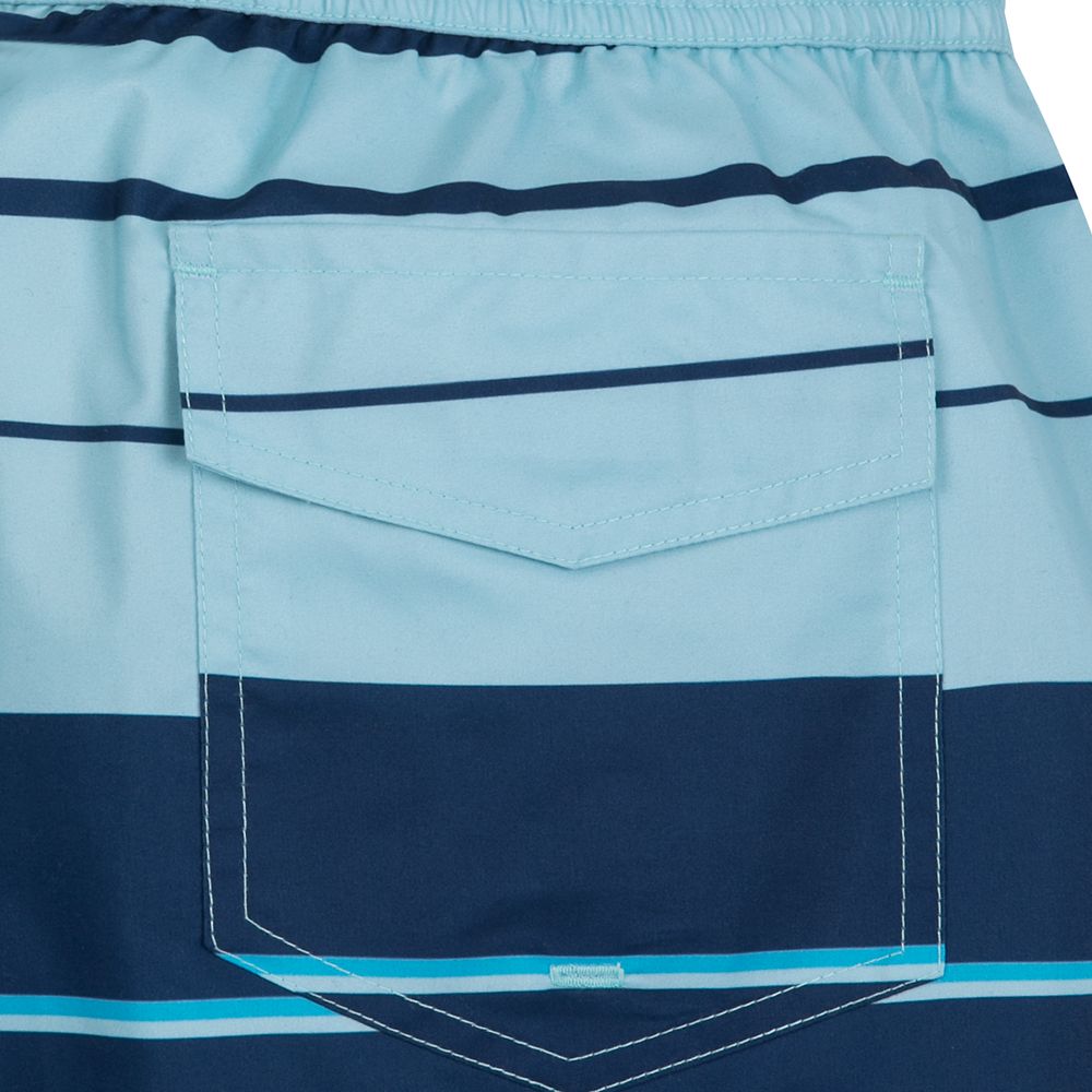 Mickey Mouse Striped Swim Trunks for Men