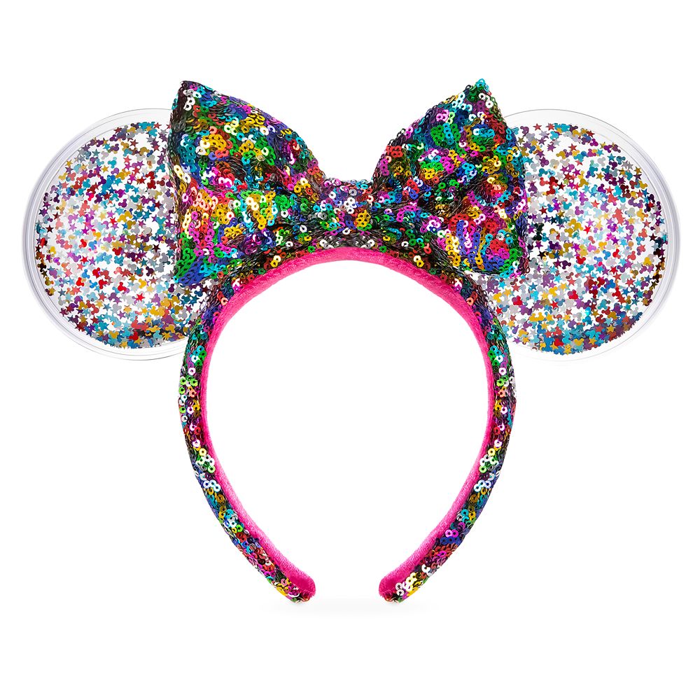 Minnie Mouse Sequined Ear Headband with Bow  Confetti Official shopDisney