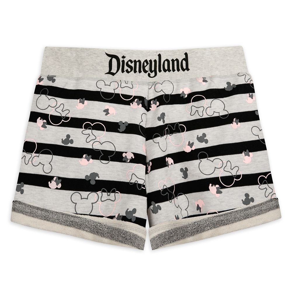 Mickey and Minnie Mouse Icon Striped Shorts for Women – Disneyland