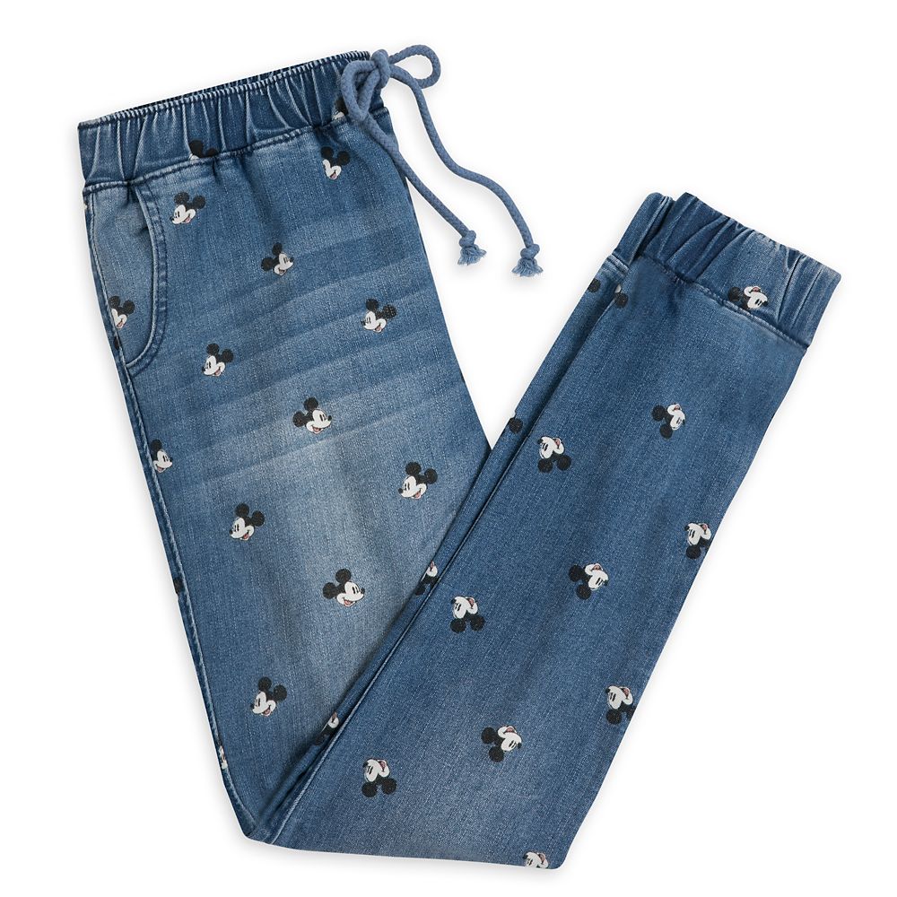 ladies denim joggers