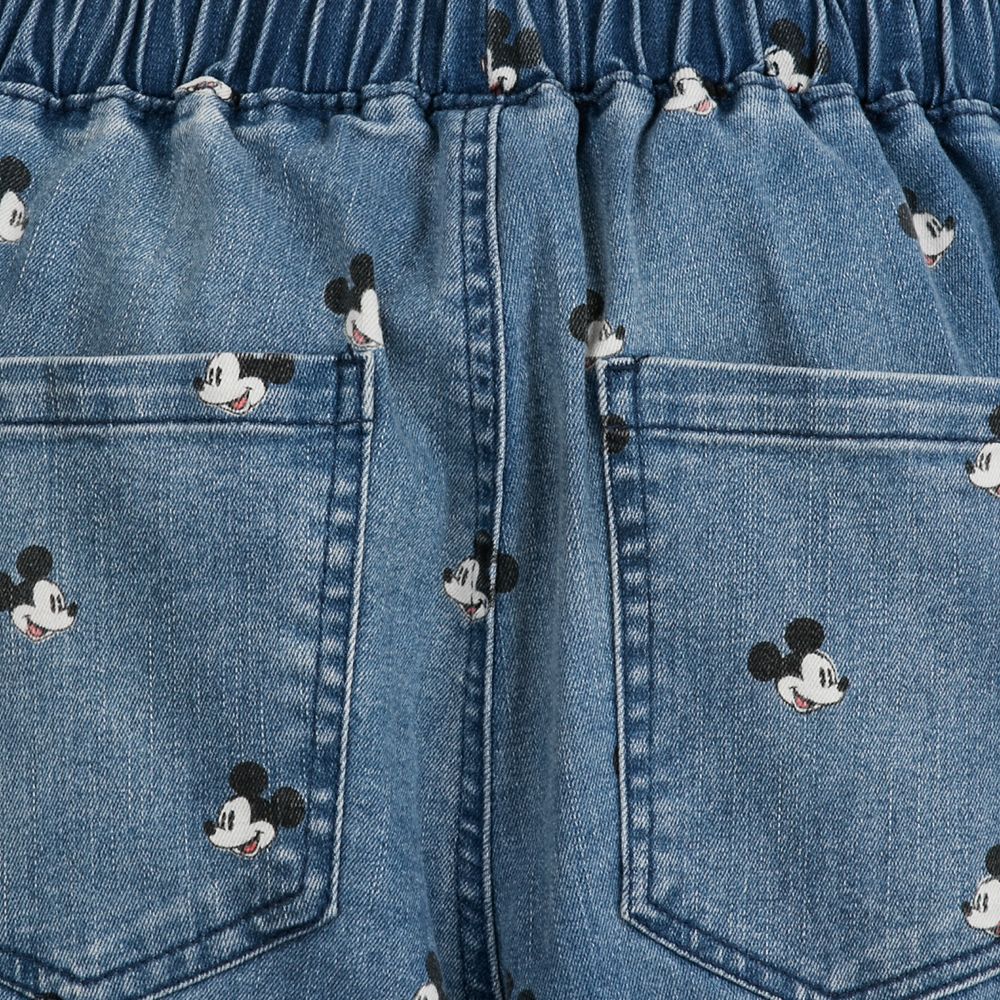 Mickey Mouse Denim Jogger Pants for Juniors