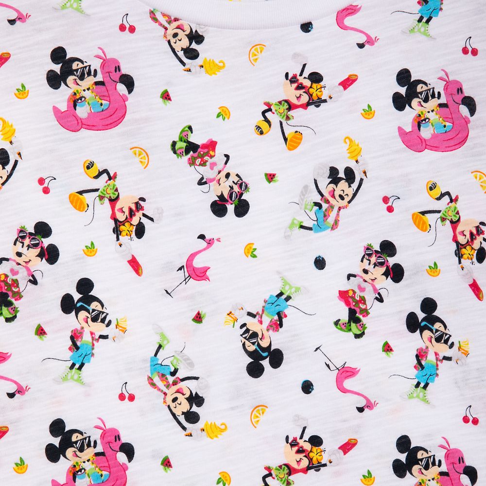 Mickey and Minnie Mouse Scoop Neck T-Shirt for Women