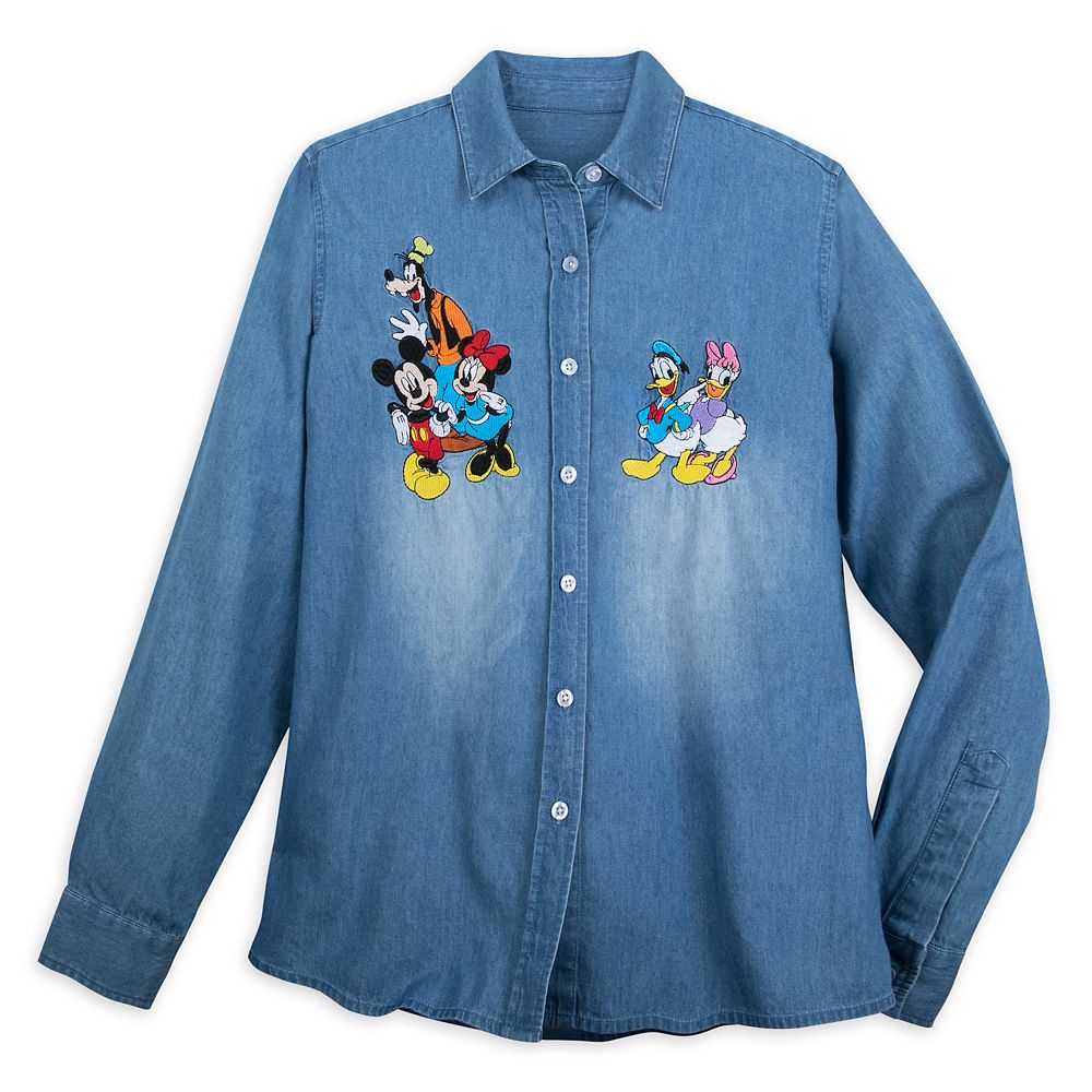 Mickey Mouse and Friends Denim Shirt for Women