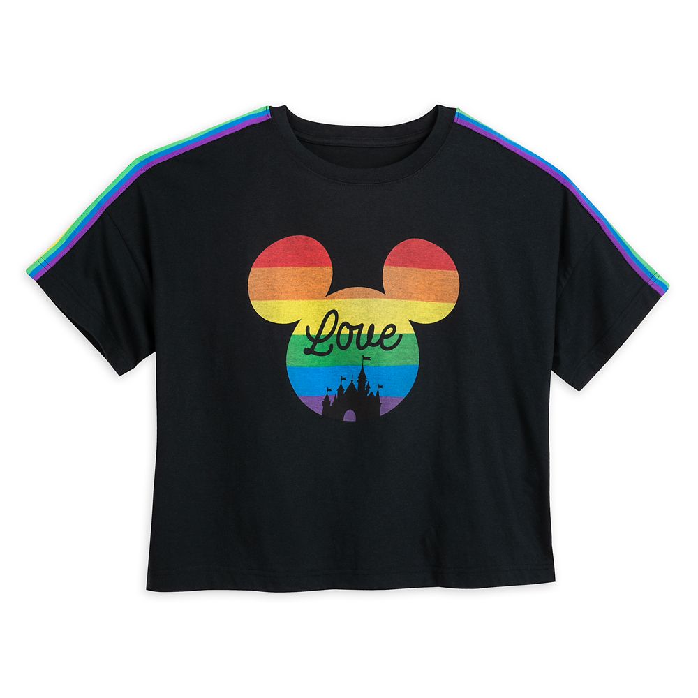 Rainbow Disney Collection Mickey Mouse Icon Fantasyland Castle Fashion T-Shirt for Women – 2020