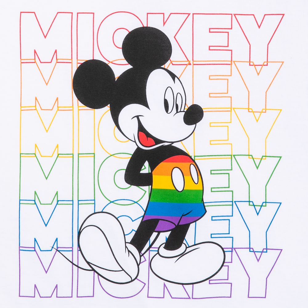 Rainbow Disney Collection Mickey Mouse Ringer T-Shirt – Fashion Fit – 2020