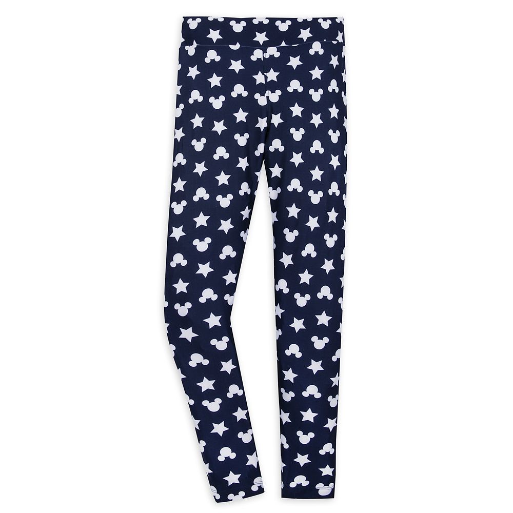 Mickey Mouse Icon and Star Leggings for Women