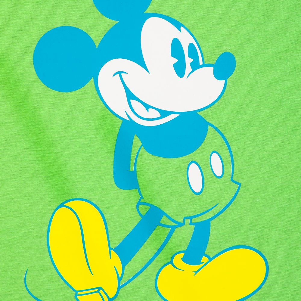 Mickey Mouse Classic Neon T-Shirt for Women – Walt Disney World – Green