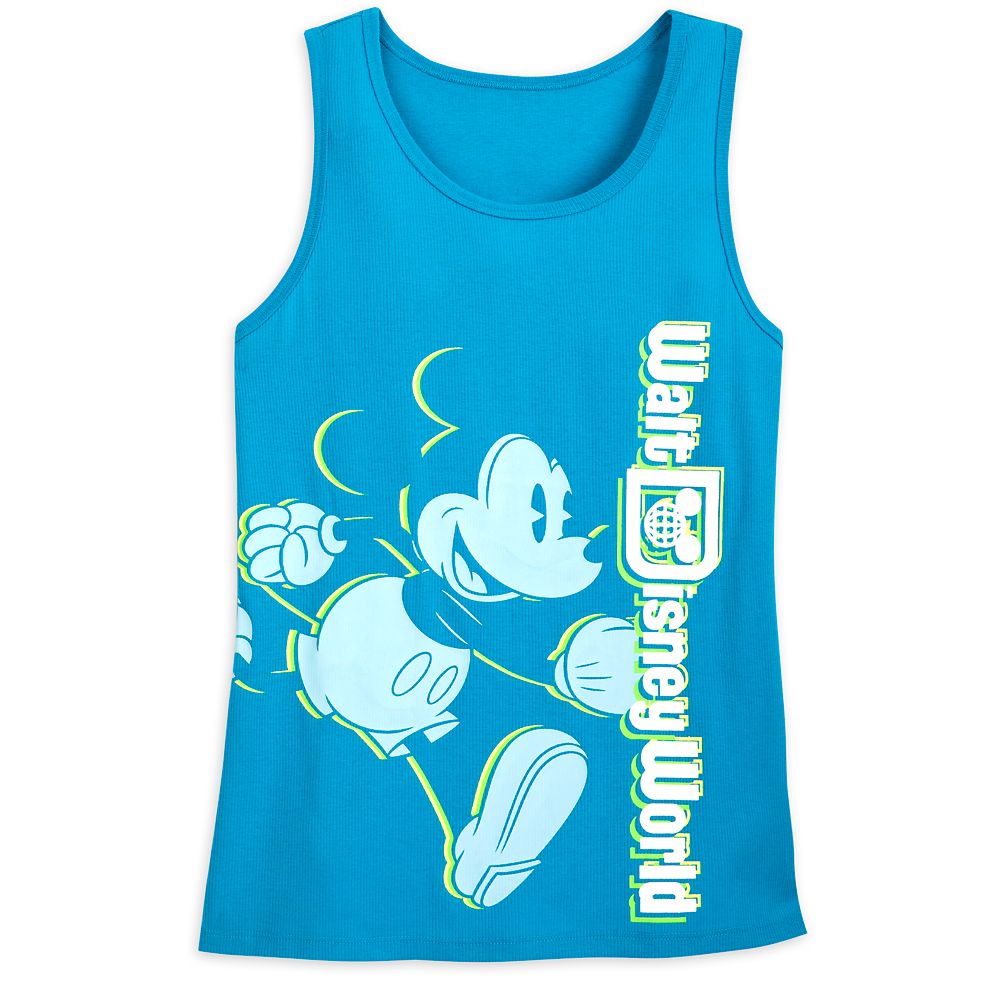 Mickey Mouse Neon Tank Top for Women – Walt Disney World – Blue