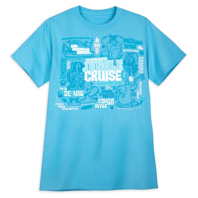 Jungle Cruise Attraction Icons T-Shirt for Adults