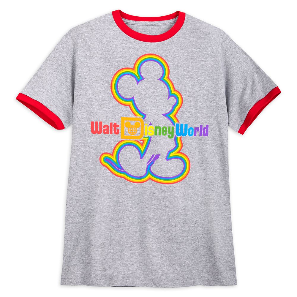 Rainbow Disney Collection Mickey Mouse Ringer T-Shirt for Men – Walt Disney World