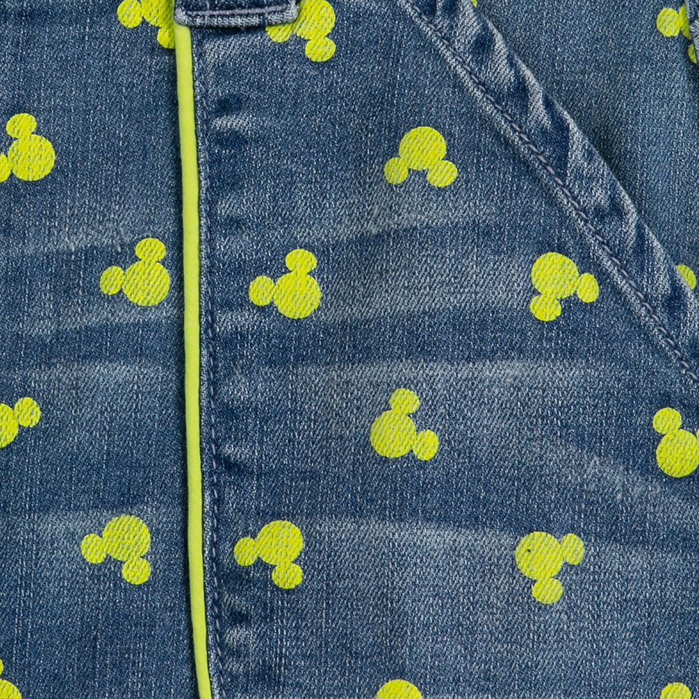 Mickey Mouse Icon Denim Skirt for Juniors