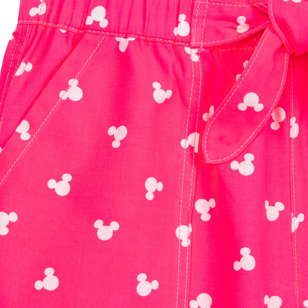 Mickey Mouse Icon Pink Denim Shorts for Juniors