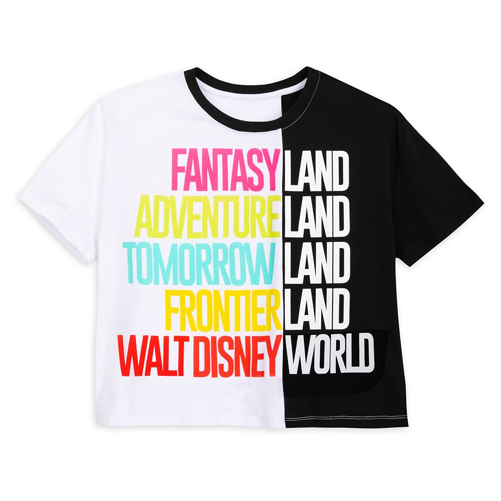 Walt Disney World Color Block Text T-Shirt for Women