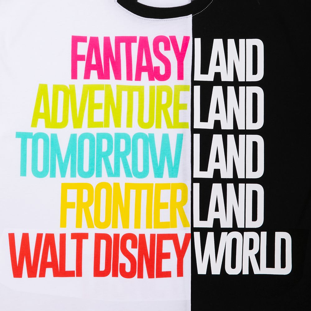 Walt Disney World Color Block Text T-Shirt for Women