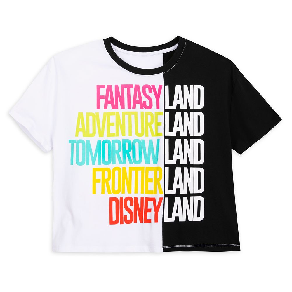 Disneyland Color Block Text T-Shirt for Women