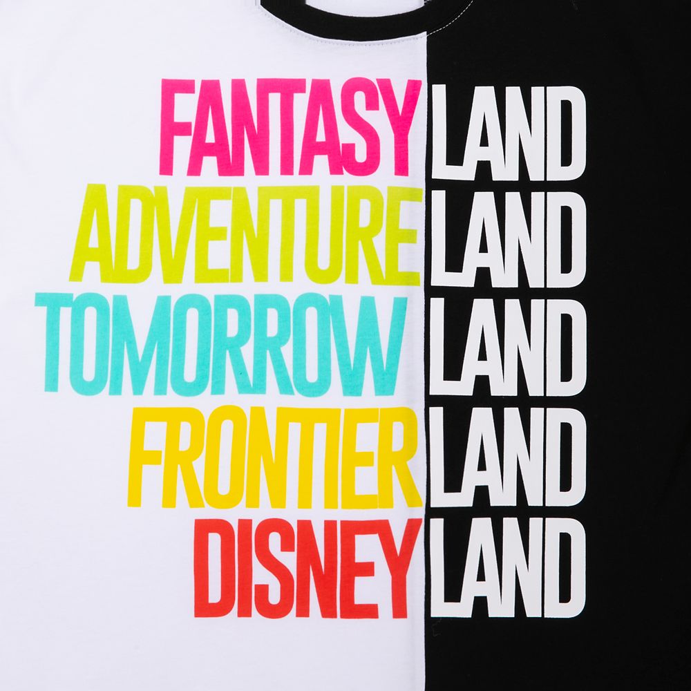 Disneyland Color Block Text T-Shirt for Women