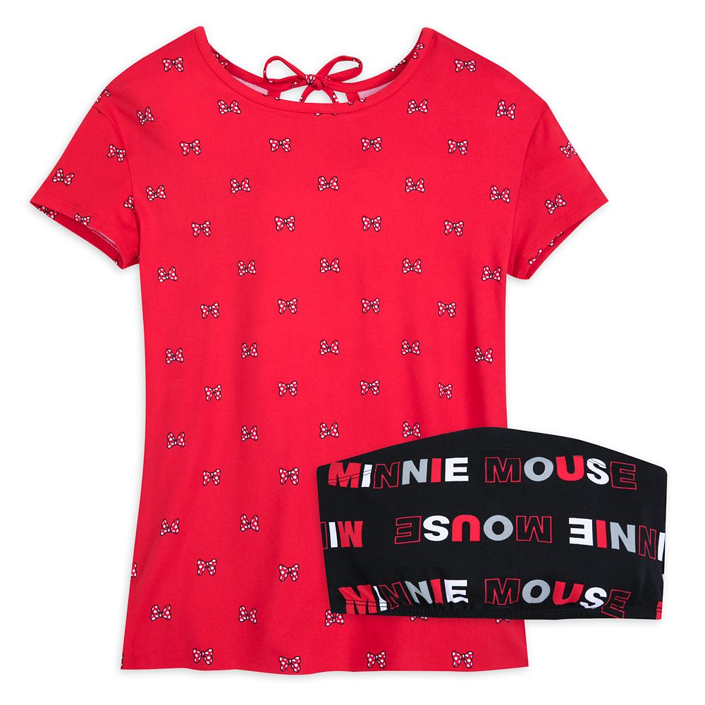 Minnie Mouse Bow Shirt and Bandeau Set for Women now out