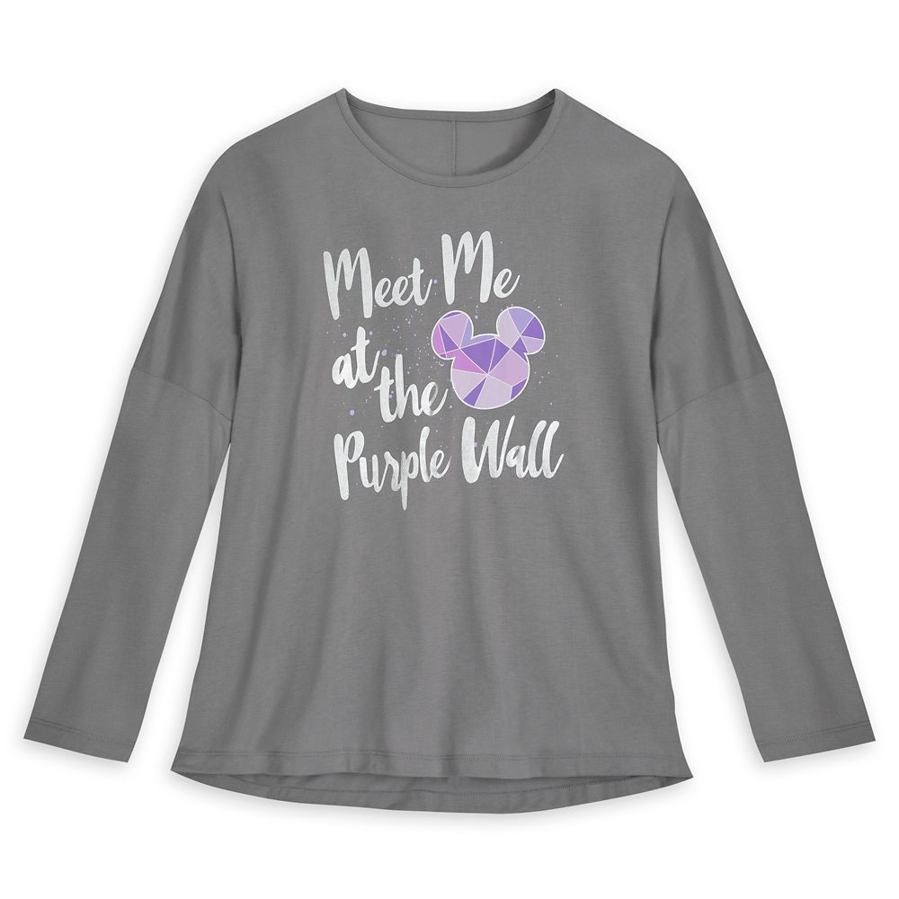 Purple Wall Long Sleeve T-Shirt for Women – Walt Disney World now available for purchase