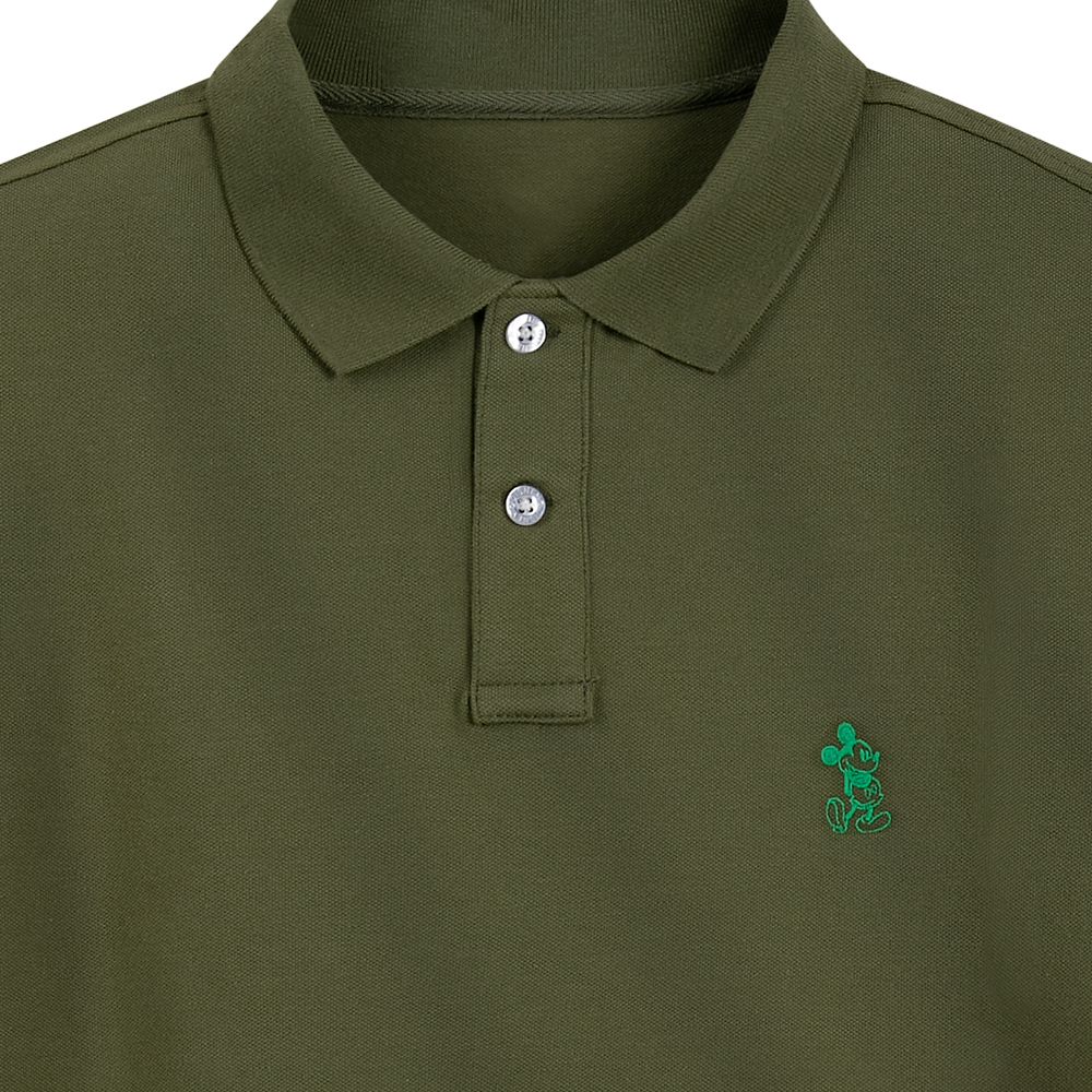 Mickey Mouse Polo Shirt for Men – Olive