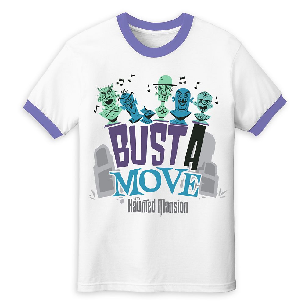 The Haunted Mansion Singing Busts Ringer T-Shirt for Adults