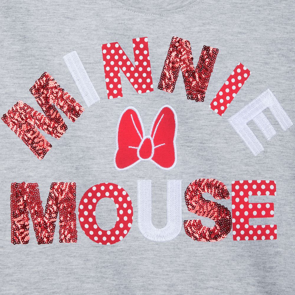 Minnie Mouse Red Sequin T-Shirt for Women