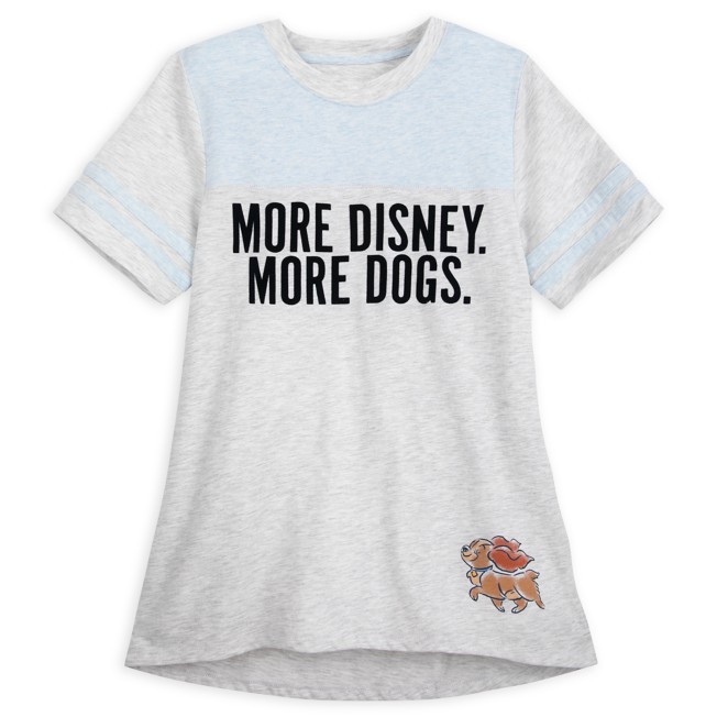 Lady ''More Disney. More Dogs'' T-Shirt for Women – Lady and the Tramp