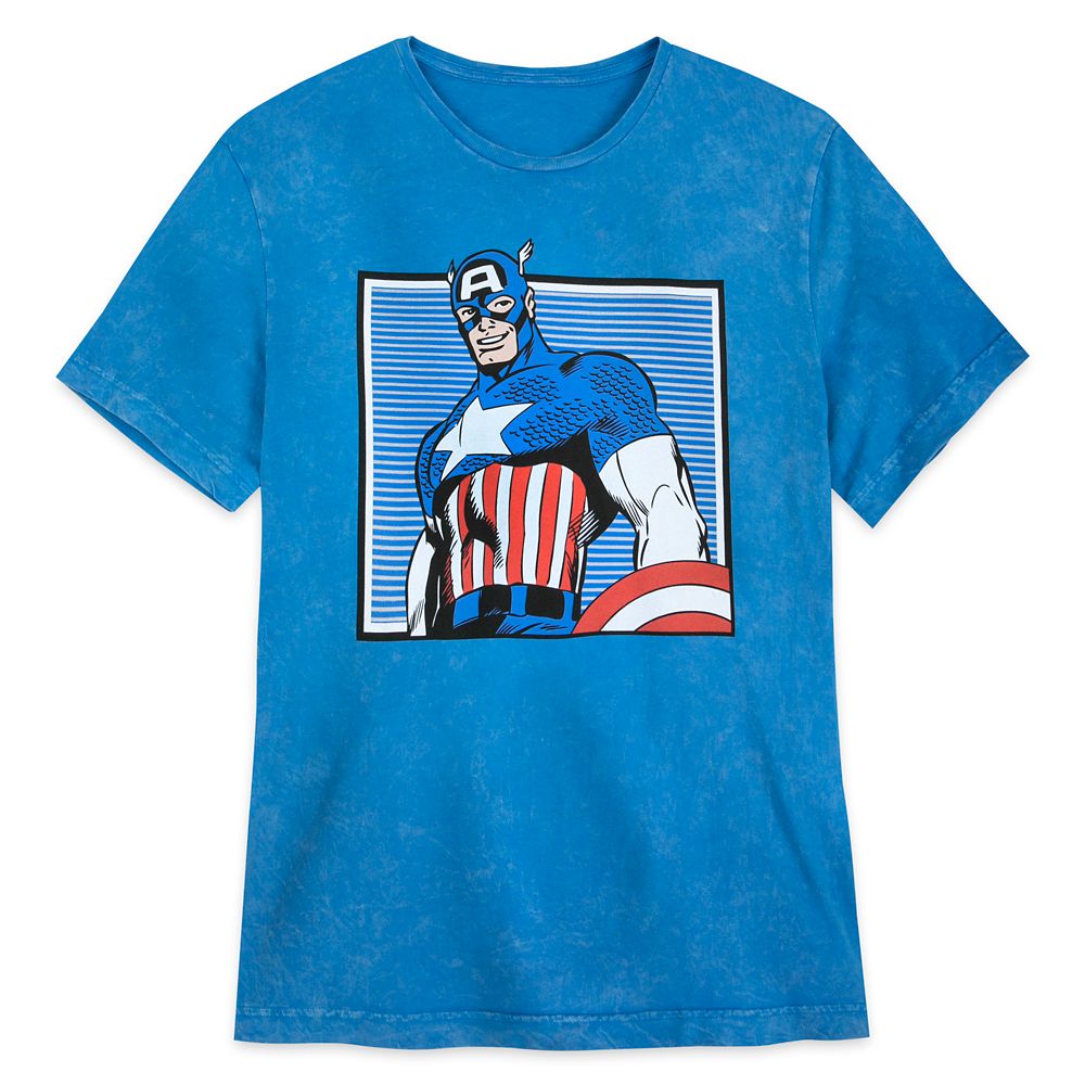 Captain America Comic Book Art T-Shirt for Men available online for purchase