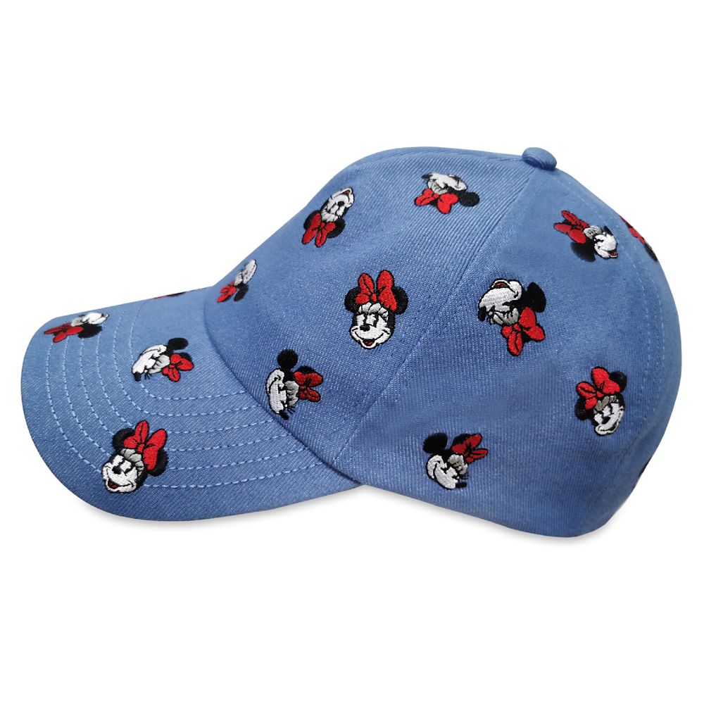 Minnie Mouse Denim Baseball Cap for Adults