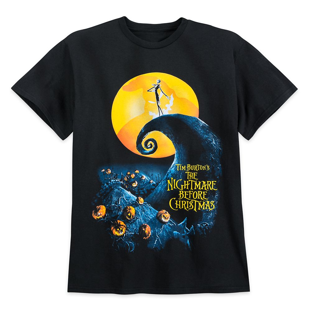 Tim Burton's The Nightmare Before Christmas Movie Poster T-Shirt for Adults  | shopDisney