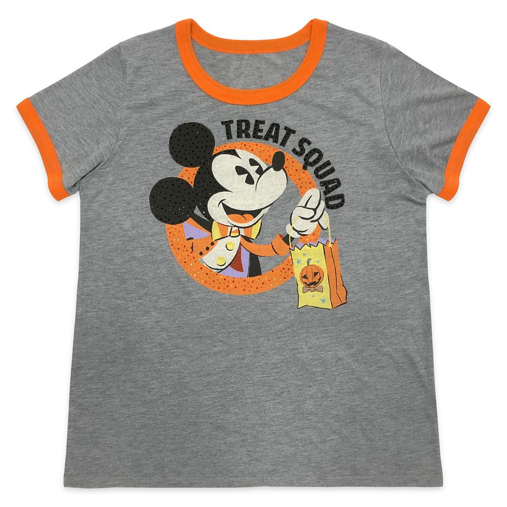 Mickey Mouse Halloween Ringer T-Shirt for Women