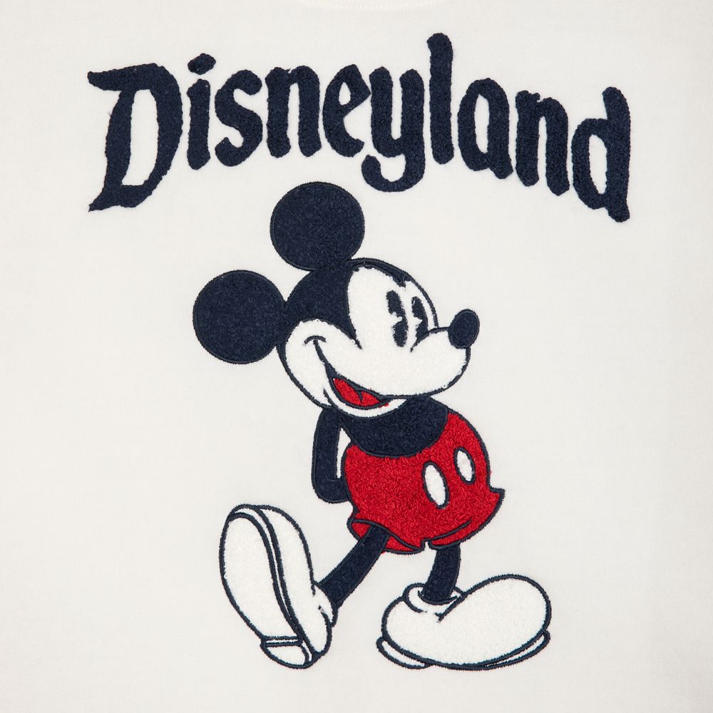Mickey Mouse Cropped Pullover for Women – Disneyland – White