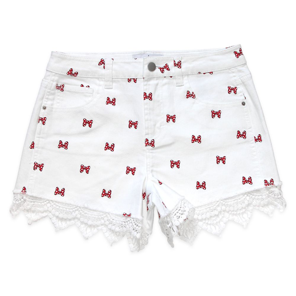 minnie mouse denim shorts