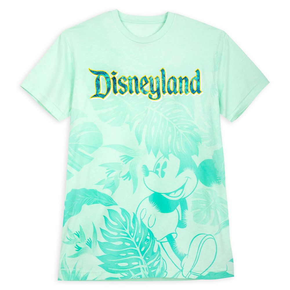 Mickey Mouse Tropical T-Shirt for Adults – Disneyland – Aqua is now out