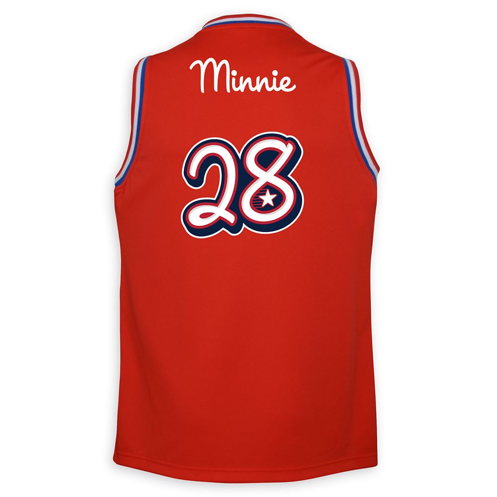 Minnie Mouse Shooting Stars Basketball Jersey for Adults – NBA Experience