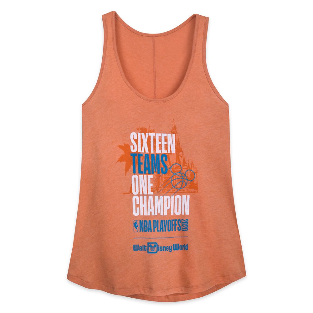 ”Sixteen Teams, One Champion” Tank Top for Women – NBA Experience now available online