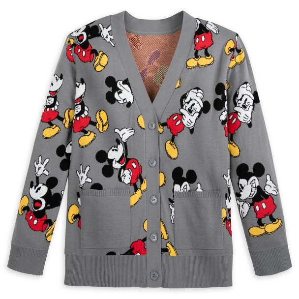 Mickey Mouse Intarsia Knit Cardigan for Adults | shopDisney