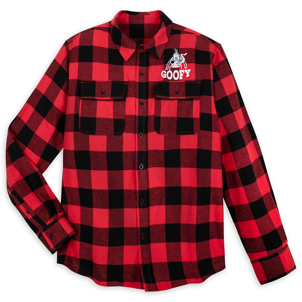 Goofy Plaid Flannel Shirt for Adults