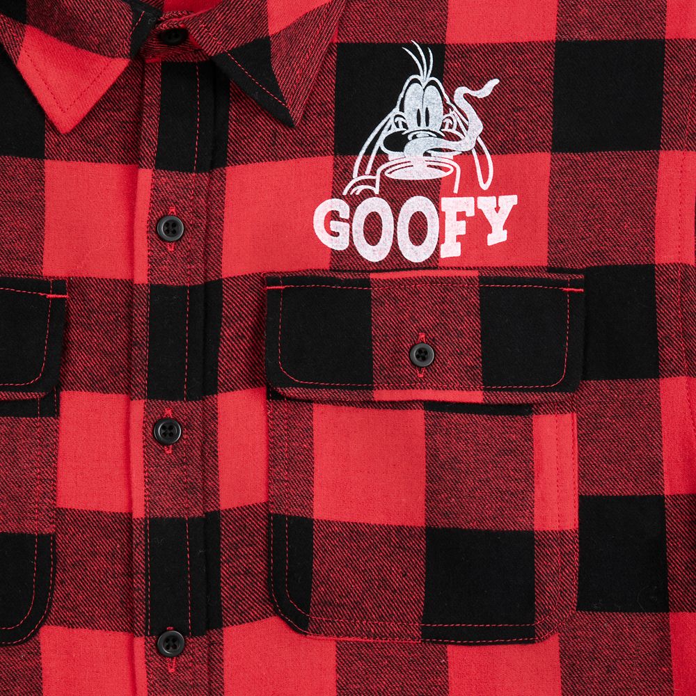 Goofy Plaid Flannel Shirt for Adults
