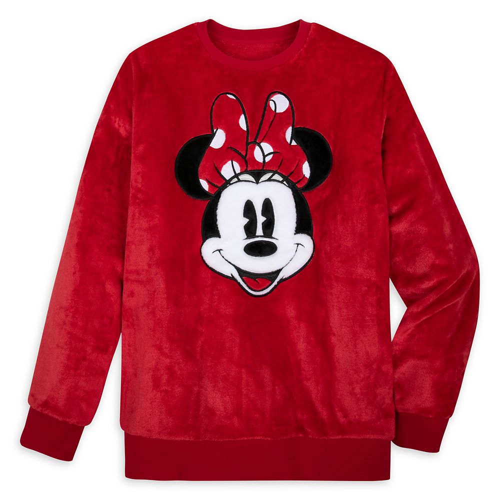 Minnie Mouse Plush Fleece Pullover for Adults