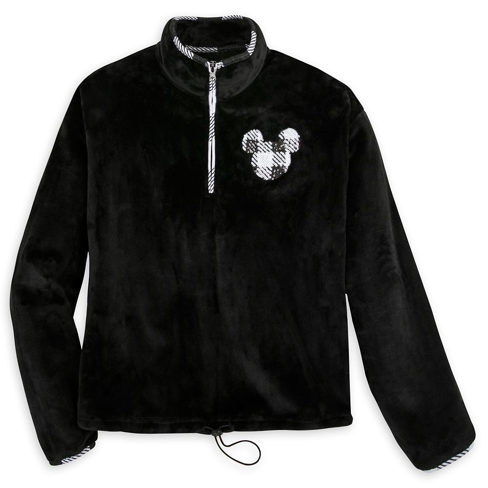 Mickey Mouse Sequin Icon Velvet Pullover for Women