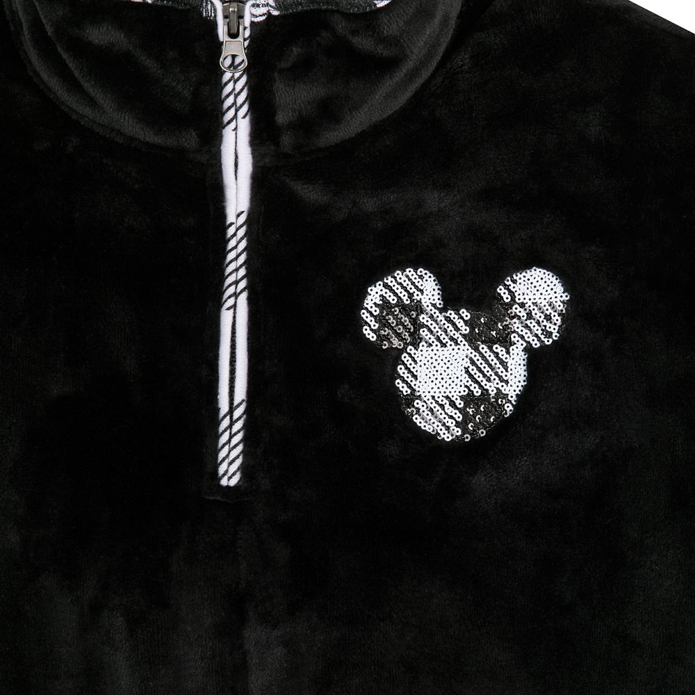 Mickey Mouse Sequin Icon Velvet Pullover for Women