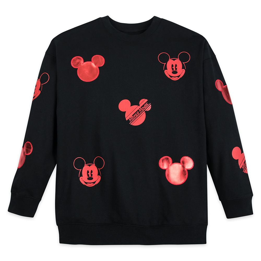 Mickey Mouse Red Icon Pullover Sweatshirt for Women