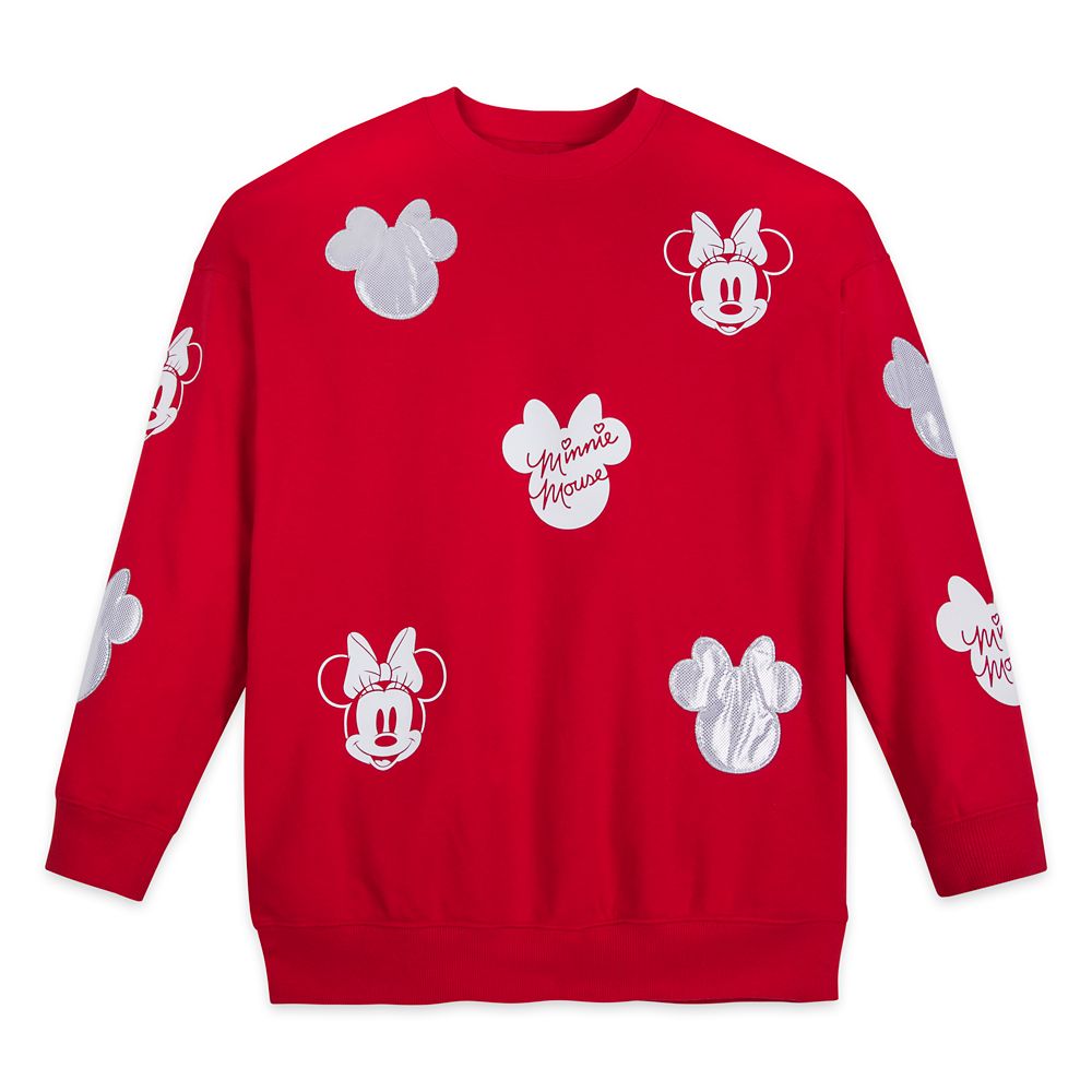 Minnie Mouse Silver Icon Pullover Sweatshirt for Women | shopDisney