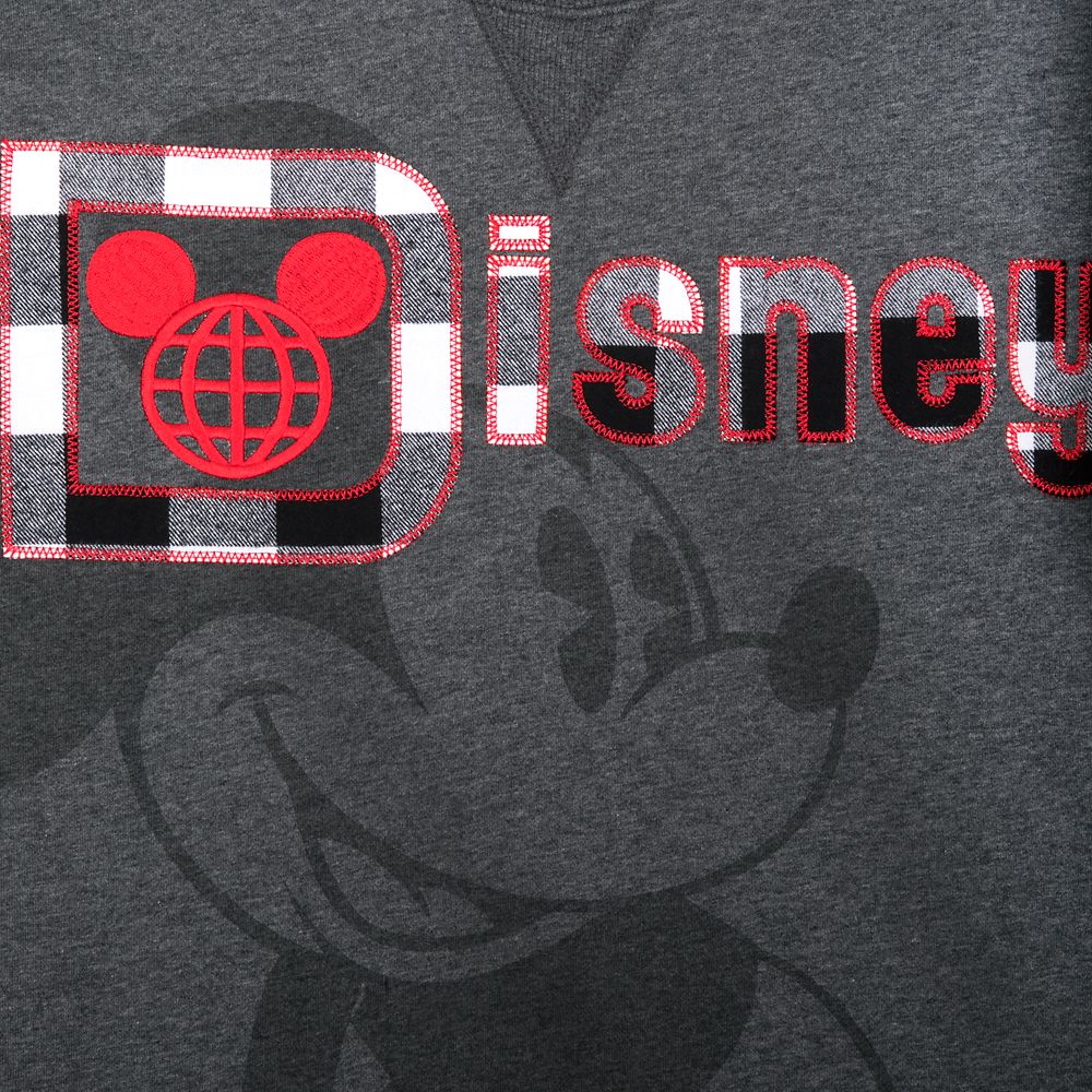 Mickey Mouse Classic Fashion Pullover for Adults – Walt Disney World – Black & White Plaid