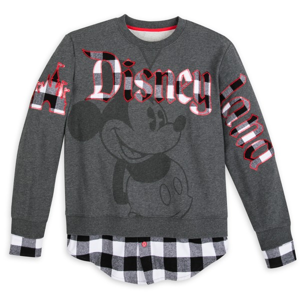 Mickey Mouse Classic Fashion Pullover for Adults – Disneyland – Black ...